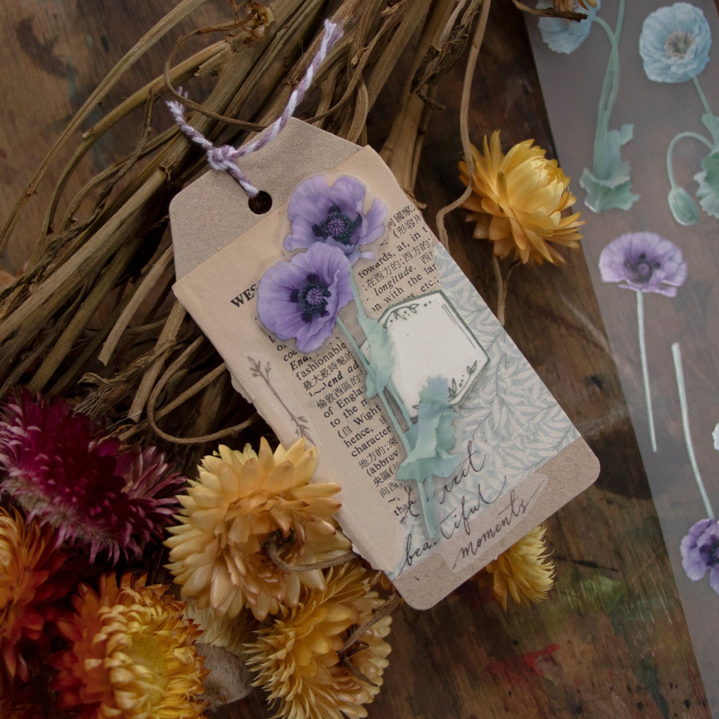 Loidesign 5cm PET Tape - Papaver