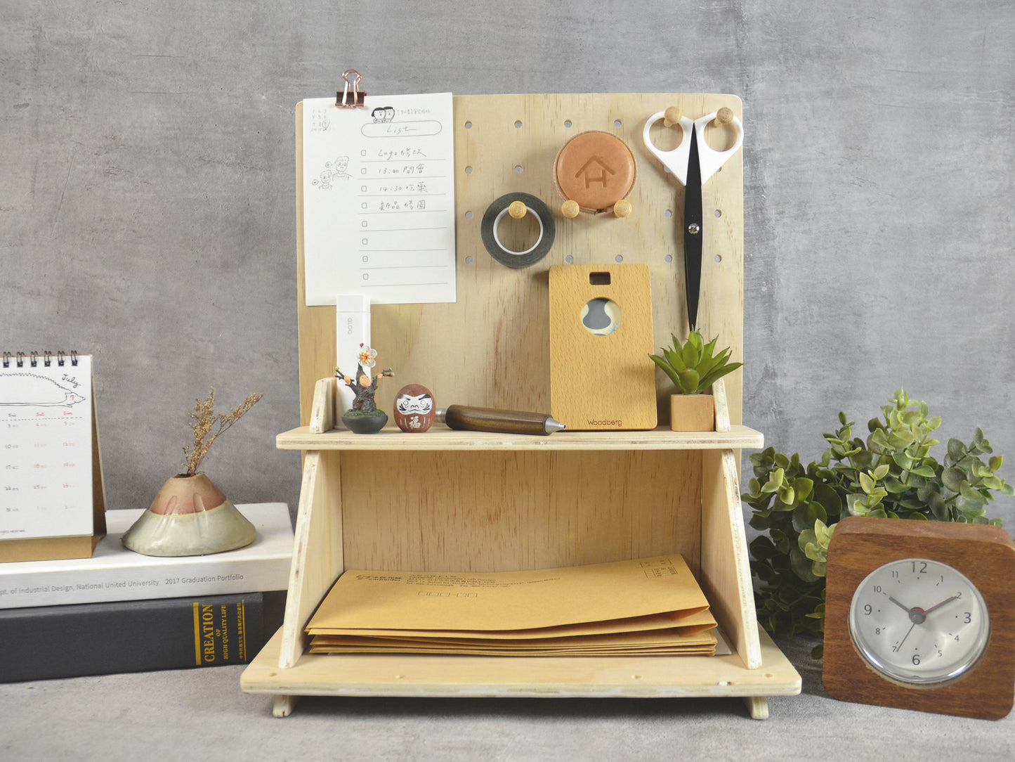 Carpenter Wooden Pegboard Display