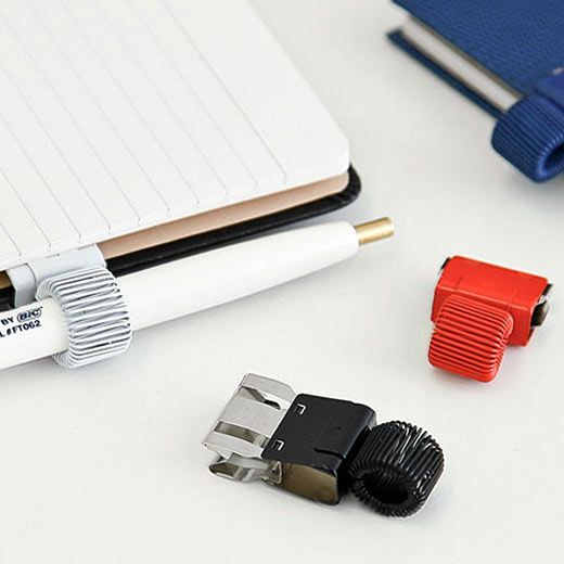 Hightide Slide Clip Pen Holder - White