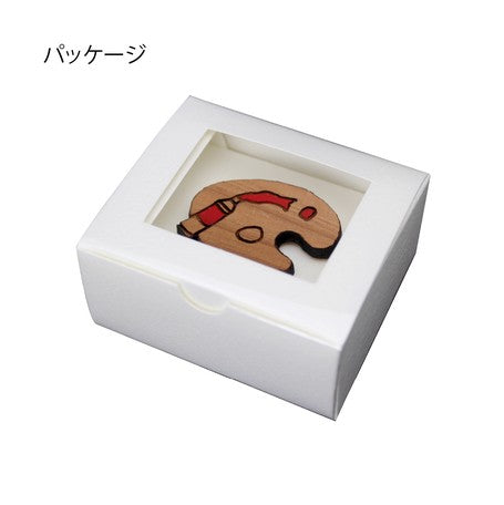 +Lab Wooden Brooch