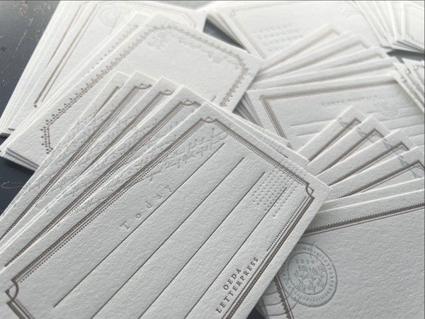 Oeda Letterpress Assorted Cards Box - Mellow Silver  (COMING SOON)