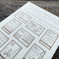 Oeda Letterpress Sticker Sheet - STAMP - Bronze  (COMING SOON)