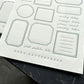 Oeda Letterpress Limited Edition Sticker Sheet - FRAME - Sage Green  (COMING SOON)