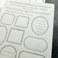 Oeda Letterpress Limited Edition Sticker Sheet - FRAME - Sage Green  (COMING SOON)