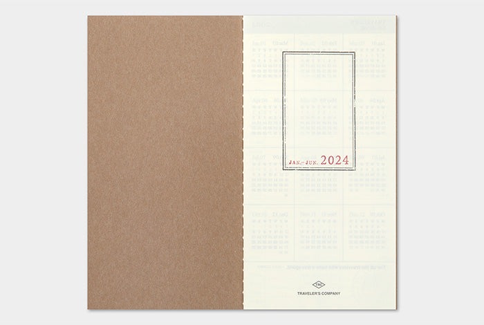 Traveler's Notebook Regular Size Refill 2024 Weekly Vertical