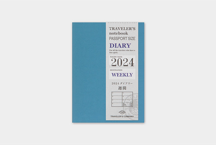 Traveler's Notebook Passport Size Refill 2024 Weekly