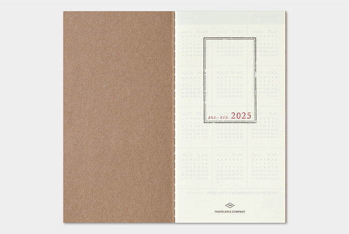 Traveler's Notebook Regular Size Refill 2025 Weekly + Memo