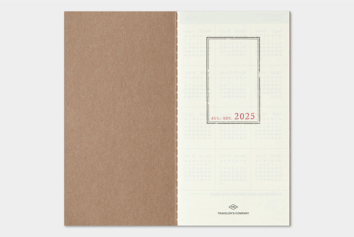 Traveler's Notebook Regular Size Refill 2025 Weekly + Memo