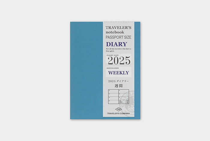 Traveler's Notebook Passport Size Refill 2025 Weekly