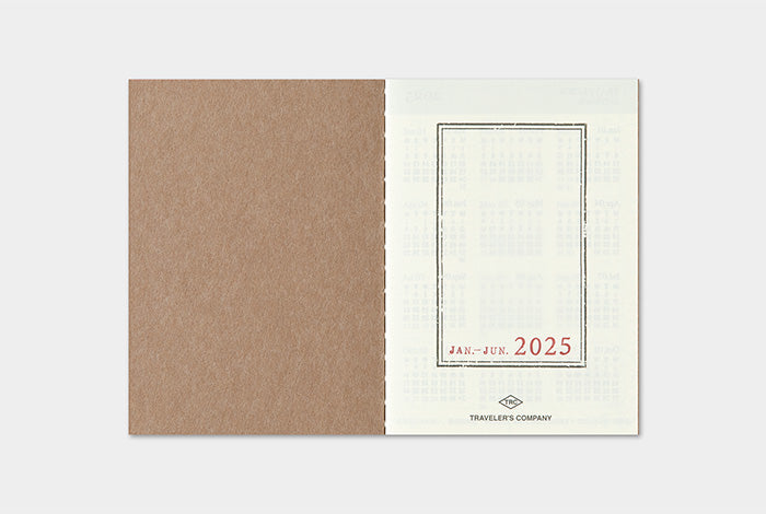 Traveler's Notebook Passport Size Refill 2025 Weekly