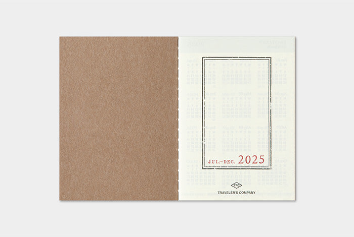 Traveler's Notebook Passport Size Refill 2025 Weekly