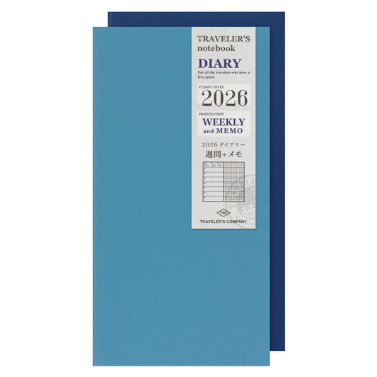 (PRE-ORDER) Traveler's Notebook 2026 Weekly + Memo - Regular Size