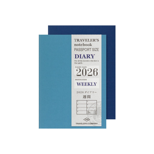(PRE-ORDER) Traveler's Notebook 2026 Weekly - Passport Size