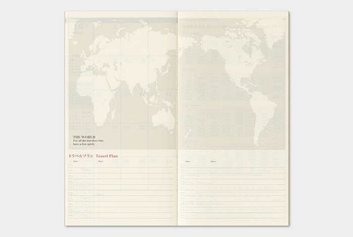 PRE-ORDER Traveler's Notebook Refill 2027 Monthly (Regular size)