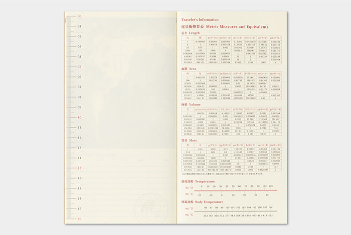 PRE-ORDER Traveler's Notebook Refill 2027 Monthly (Regular size)
