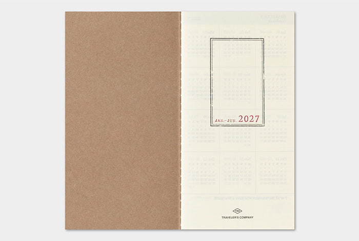 PRE-ORDER Traveler's Notebook Refill 2027 Weekly + Memo (Regular Size)