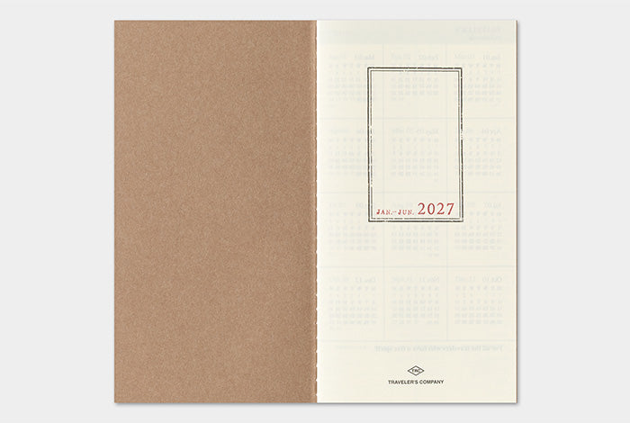 PRE-ORDER Traveler's Notebook Refill 2027 Weekly Vertical (Regular Size)