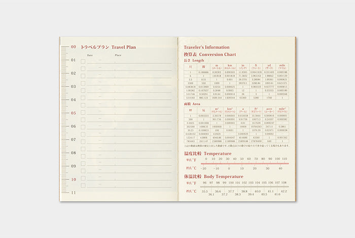 PRE-ORDER Traveler's Notebook Refill 2027 Monthly (Passport Size)