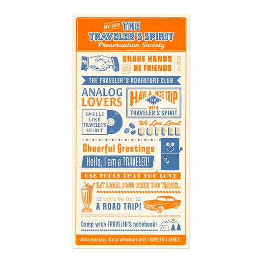 (PRE-ORDER) Traveler's Notebook Plastic Sheet 2026 - Regular Size