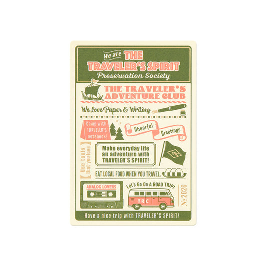 (PRE-ORDER) Traveler's Notebook Plastic Sheet 2026 - Passport Size