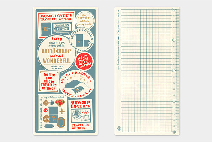 PRE-ORDER Traveler's Notebook Plastic Sheet / Underlay 2027 (Regular size)