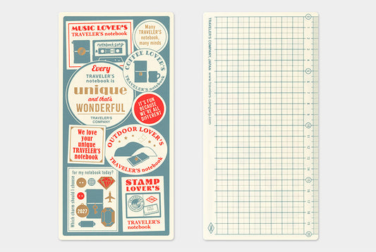PRE-ORDER Traveler's Notebook Plastic Sheet / Underlay 2027 (Regular size)