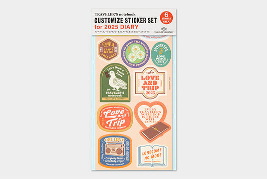 Traveler's Notebook Customized Sticker Set for Diary 2025