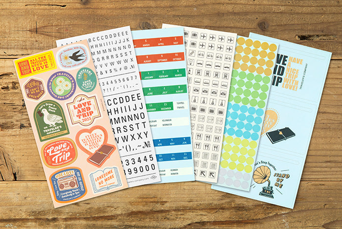 Traveler's Notebook Customized Sticker Set for Diary 2025