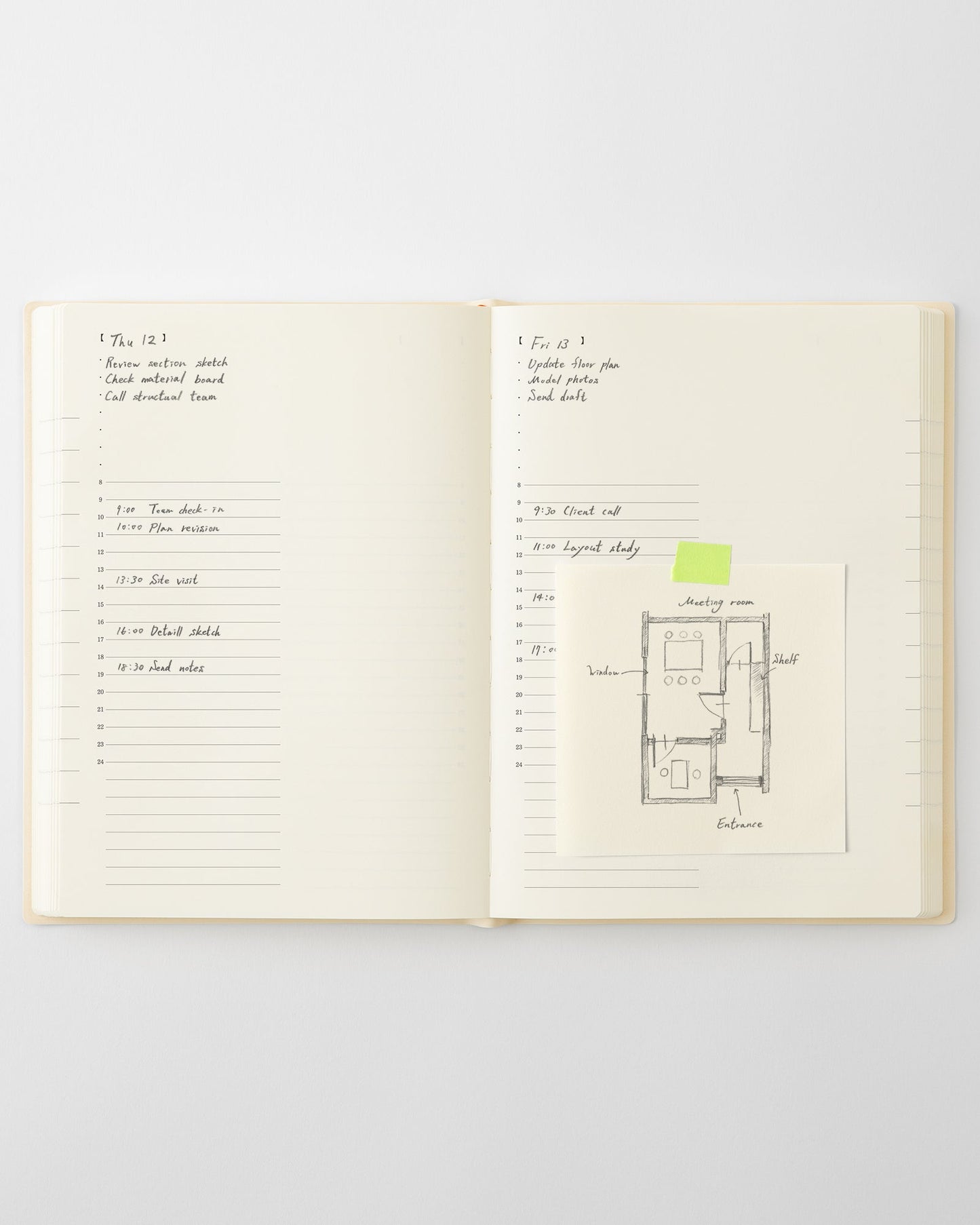 PRE-ORDER MD Notebook Diary 1 Page per Day 2027