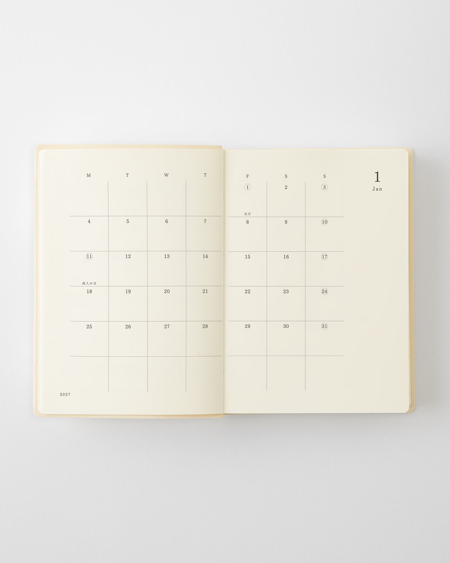 PRE-ORDER MD Notebook Diary 1 Page per Day 2027