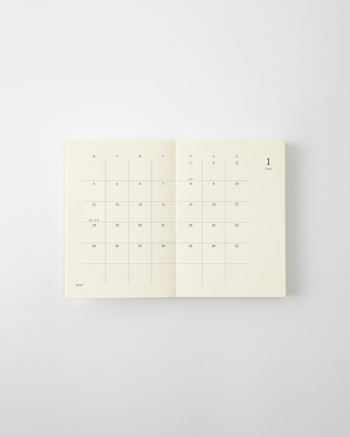 PRE-ORDER MD Notebook Diary 2027 - A7 Size