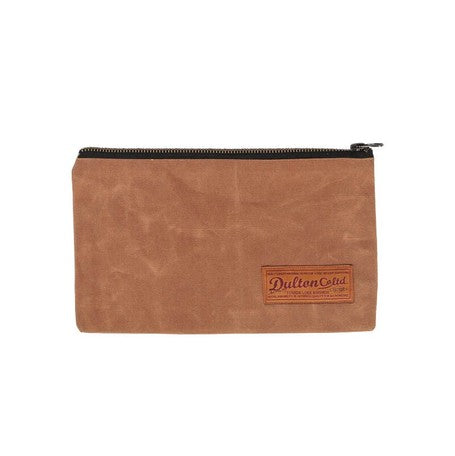 Dulton Wax Canvas Tool Pouch - Camel - Small