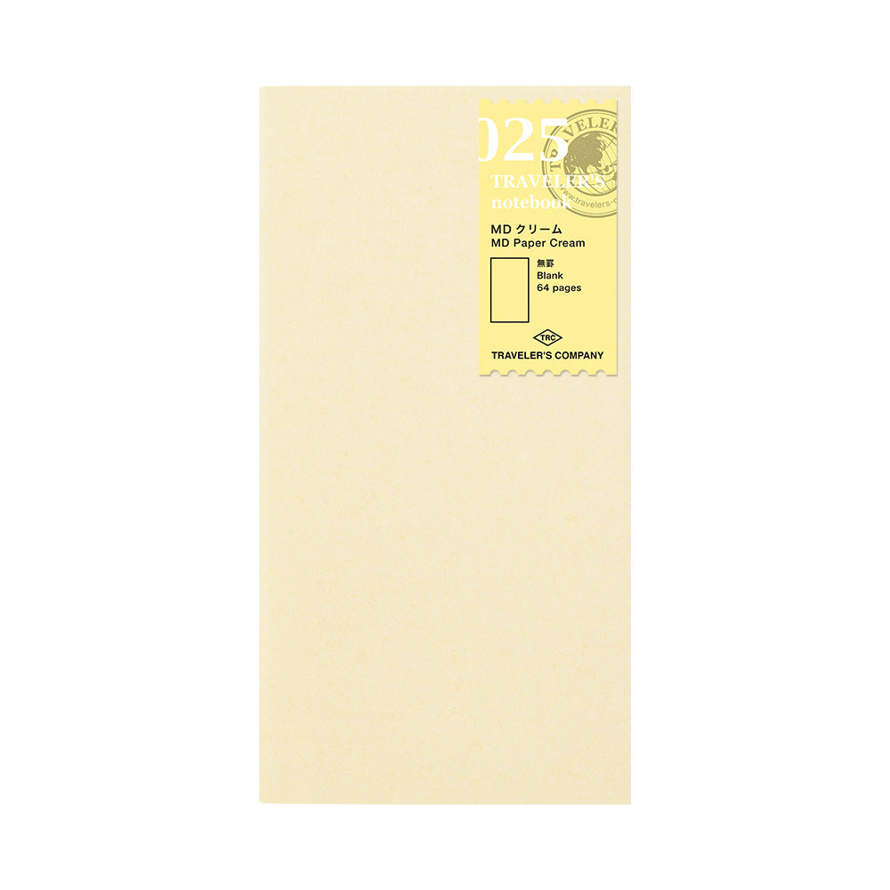 Regular Traveler's Notebook Refill - 025 MD Paper Cream / MD