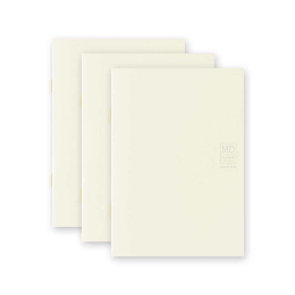 Midori MD Notebook Light [A6] Lined 3pcs pack - Bilingual Caption