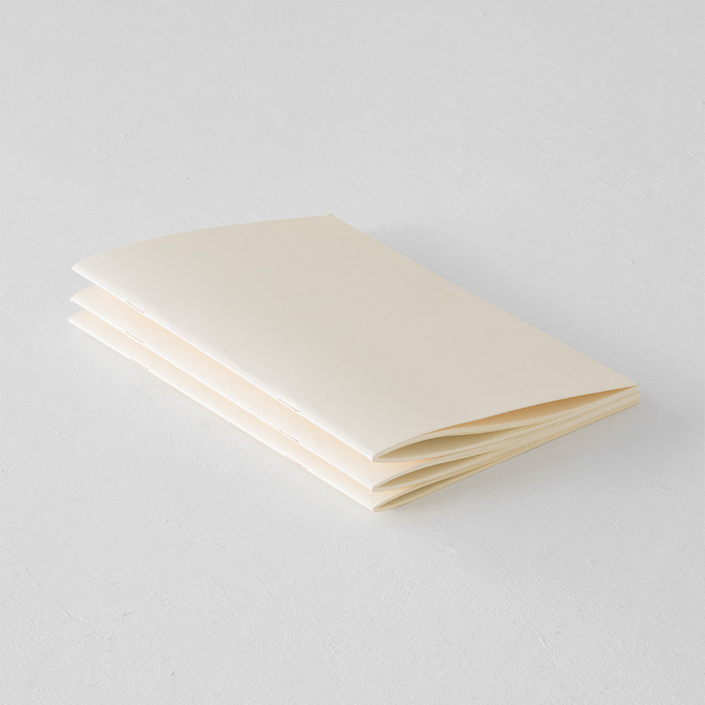 Midori MD Notebook Light [A5] Blank 3pcs pack -  Bilingual Caption