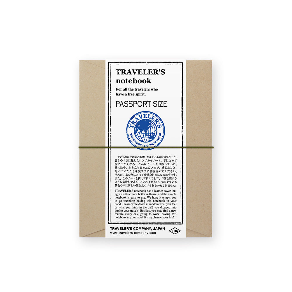 TRAVELER’S Notebook Starter Kit Olive (Passport Size)