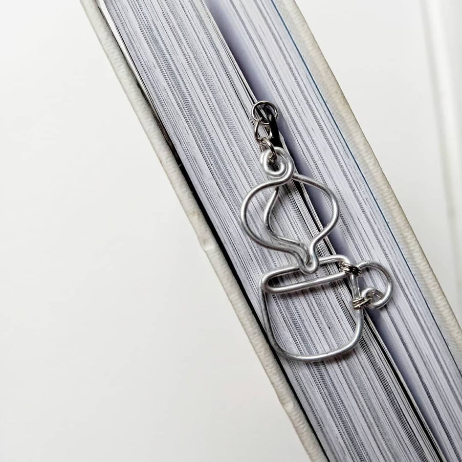 Leelaloo Coffee Wire Art Bookmark