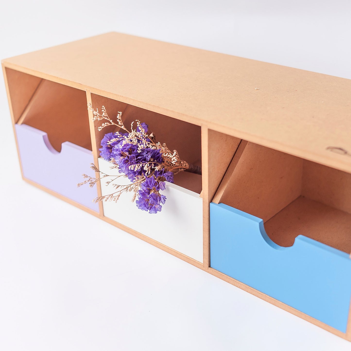 Mifo Wood Art 3-Compartment Horizontal/Vertical Stationery Box (FOR METRO MANILA & RIZAL* Shipping Only)