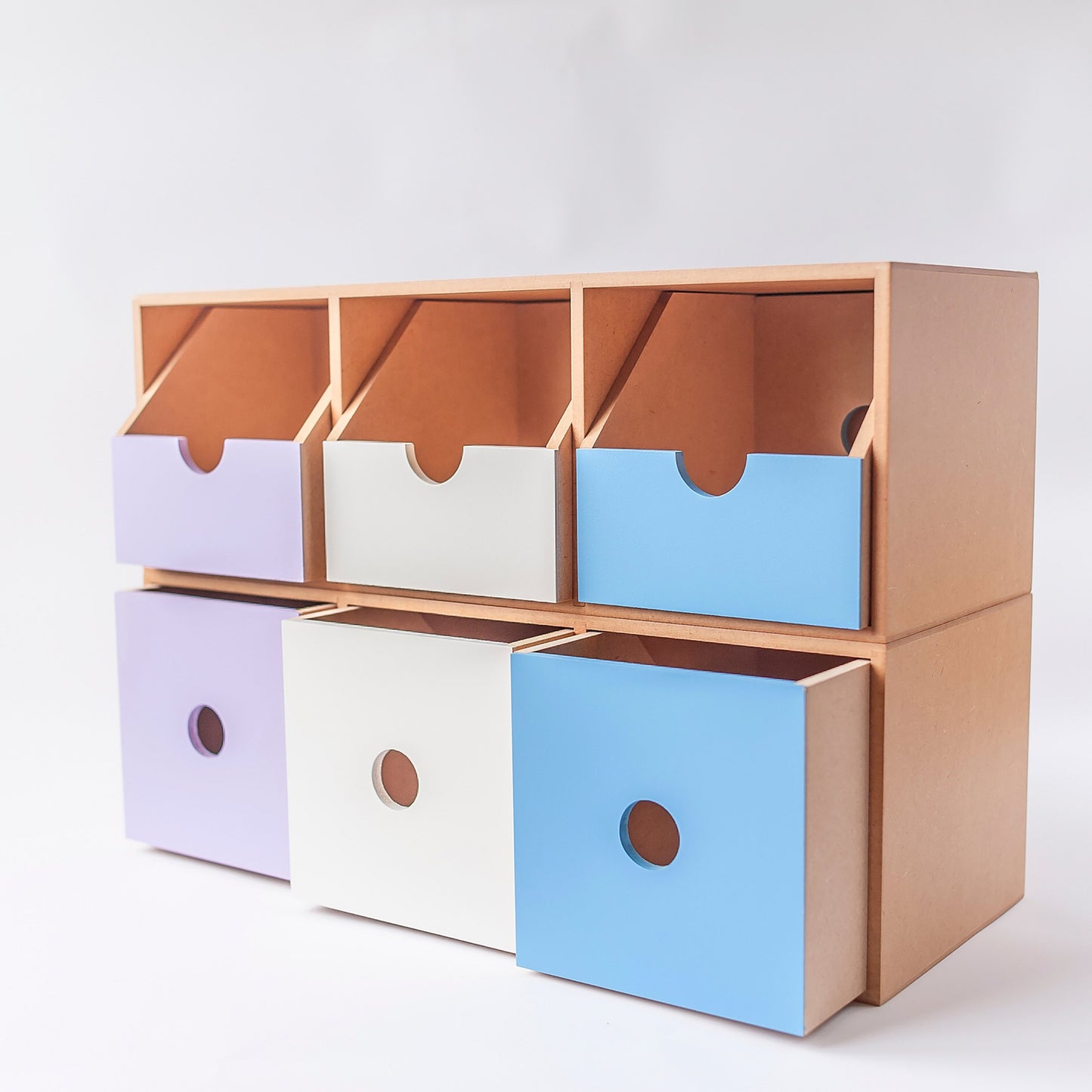 Mifo Wood Art 3-Compartment Horizontal/Vertical Stationery Box (FOR METRO MANILA & RIZAL* Shipping Only)