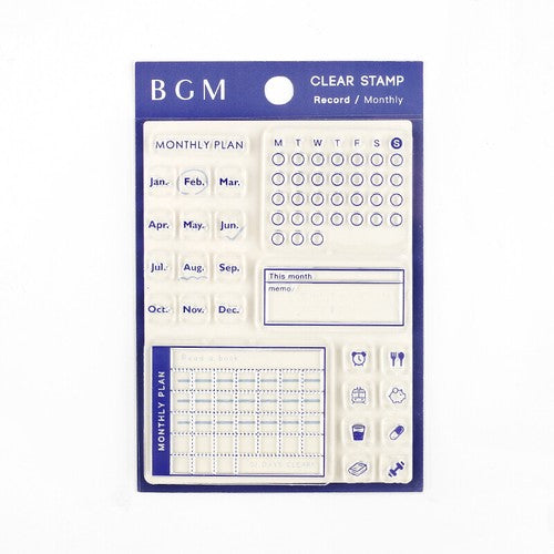 BGM Clear Stamp - Monthly