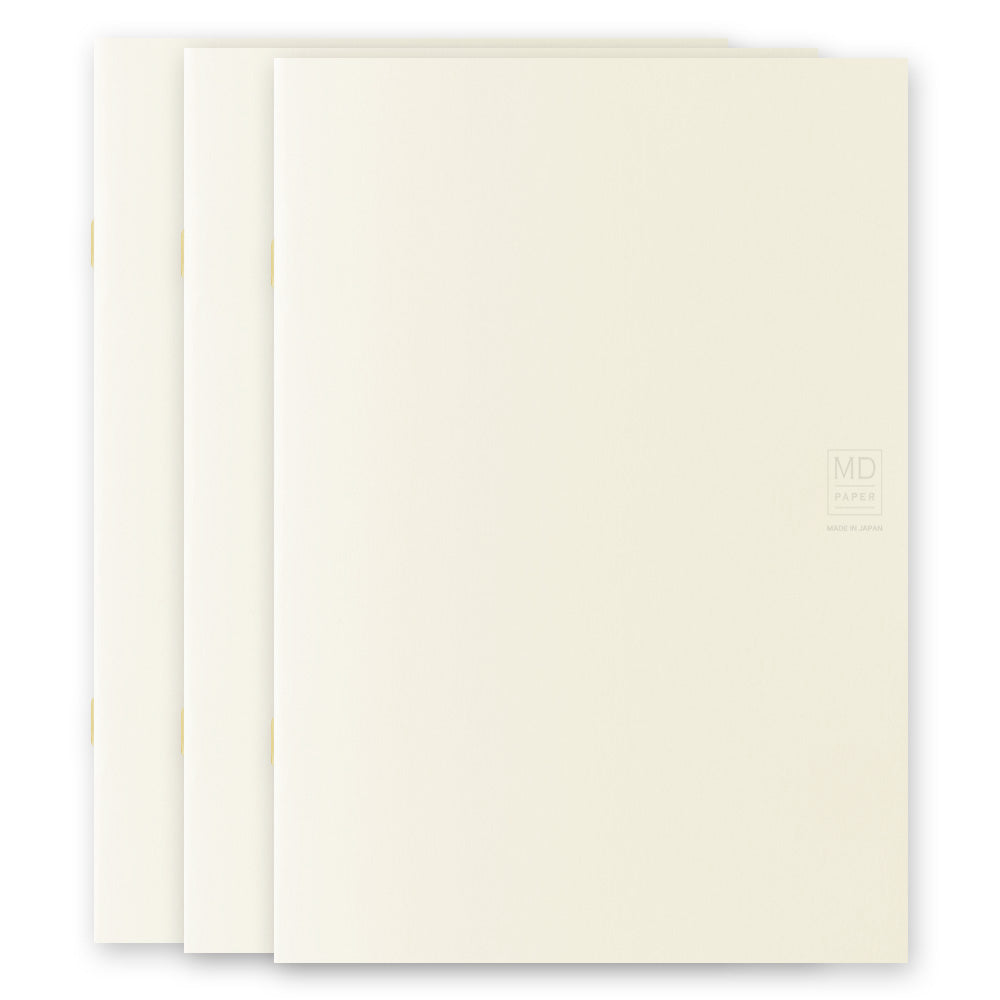 Midori MD Notebook Light [A5] Lined 3pcs pack - Bilingual Caption