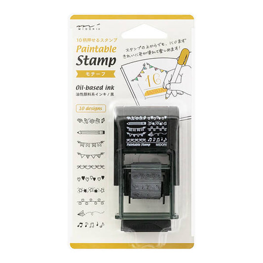 Midori Paintable Rotary Stamp - Motif