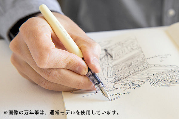 Midori MD Fountain Pen with Bottle Ink Gray [70th Anniversary Limited Edition]