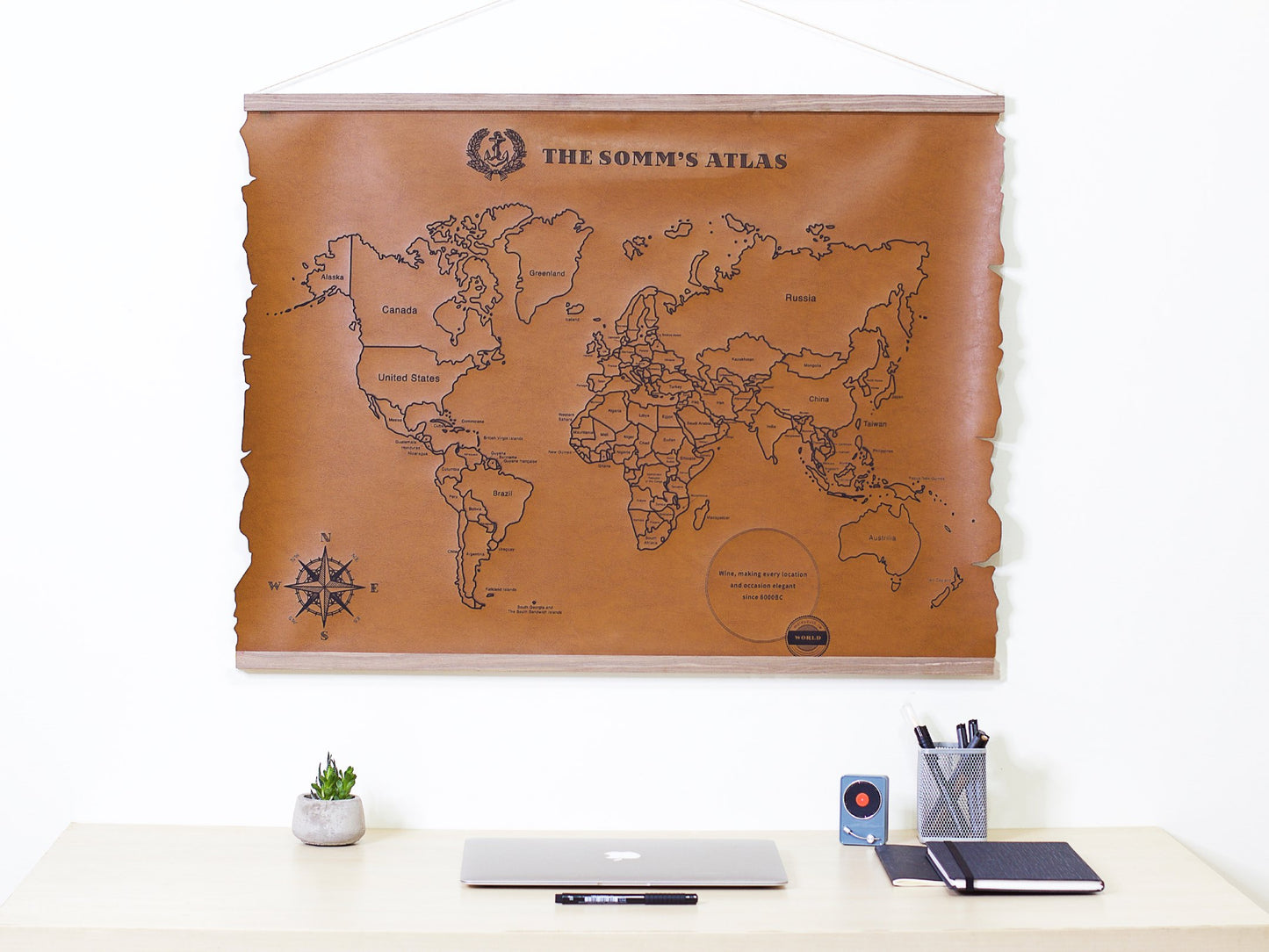 Moleyouth Vintage World Map with Scroll (for Metro Manila & Rizal* Shipping only)