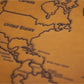 Moleyouth Vintage World Map with Scroll (for Metro Manila & Rizal* Shipping only)