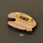 +Lab Wooden Brooch